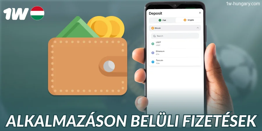 Banki szolgáltatások az 1w alkalmazásban Magyarországon