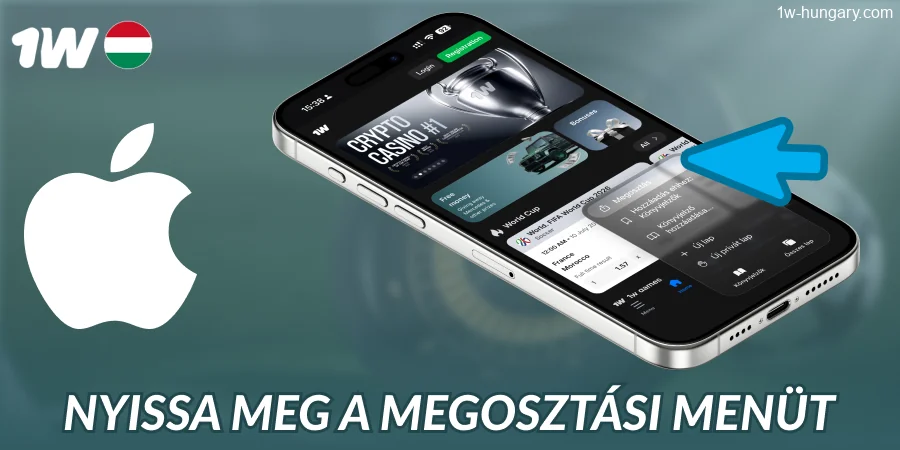 Oszd meg az 1w alkalmazást iOS rendszeren Magyarországon