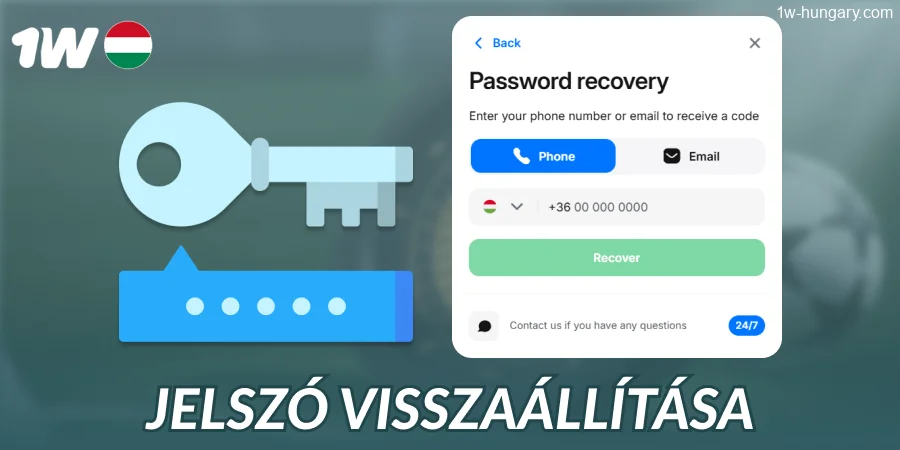 Elfelejtett jelszó az 1w-nél Magyarországon