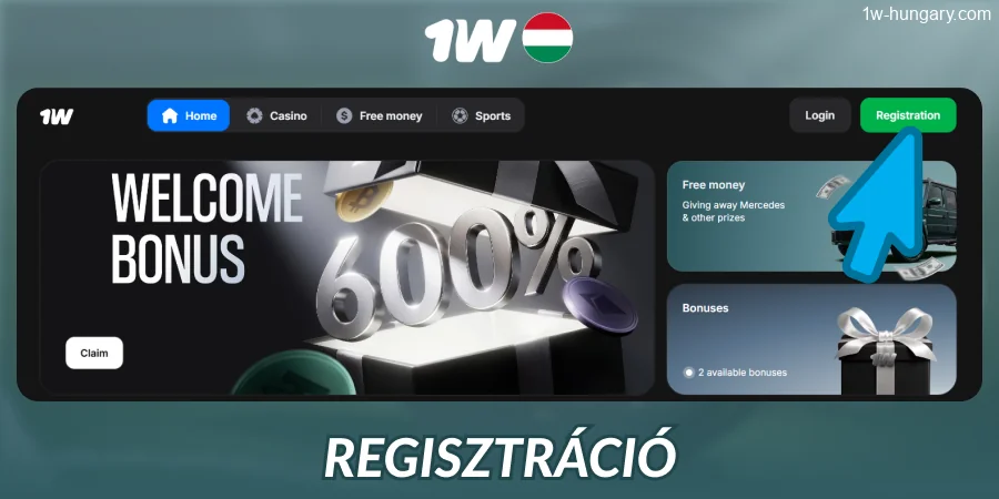 Regisztrálj az 1w-nél Magyarországon